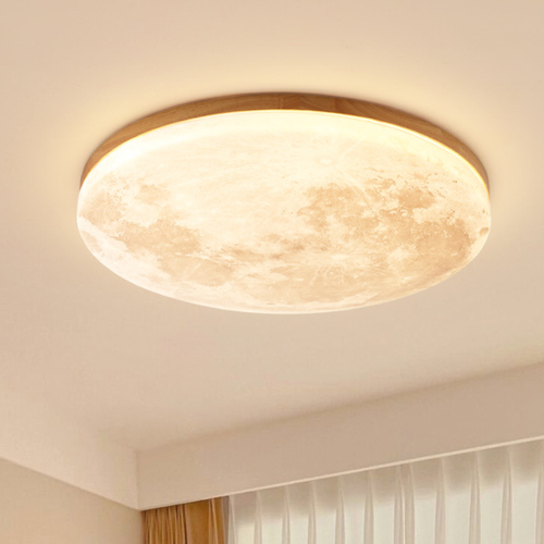 Dimbare LED Plafondlamp Maan – Modern Plafonnière met Warm en Koud Licht voor Slaapkamer en Woonkamer 0